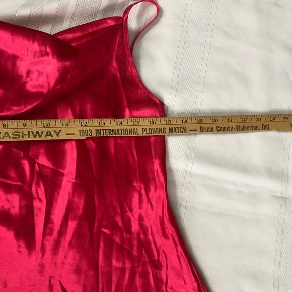 Satin Pink Slip Dress - Picture 6 of 14